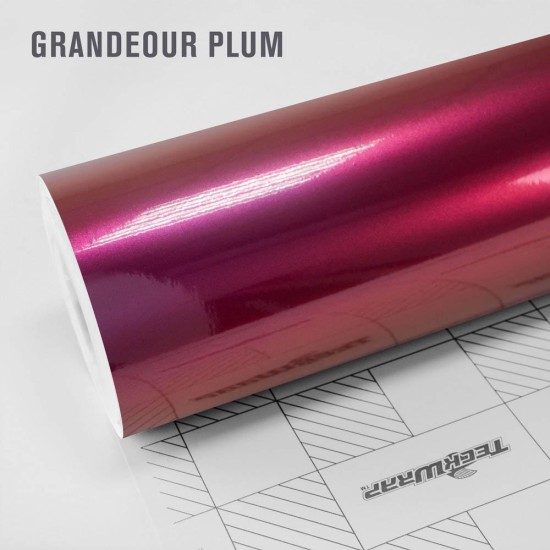 Grandeur Plum lesklá metalická fólia  -  RB05